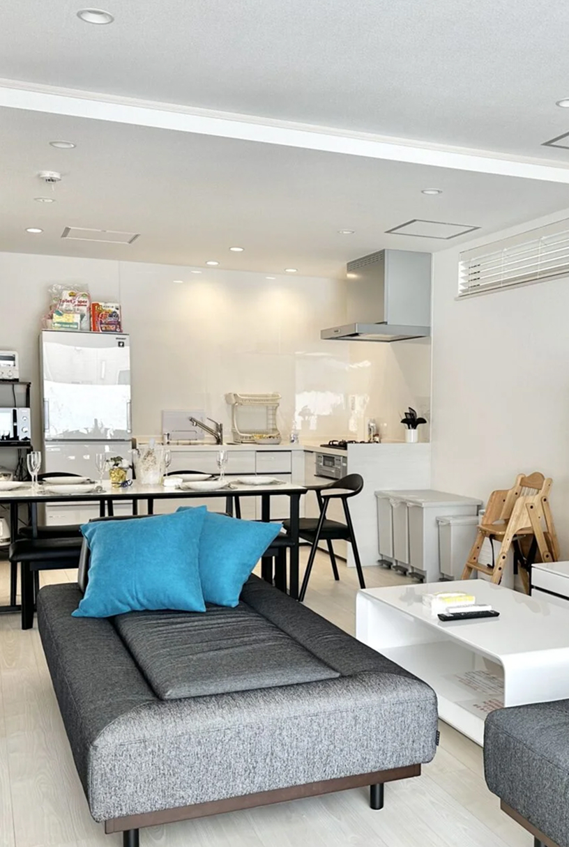 三世代で過ごせるリビングダイニング